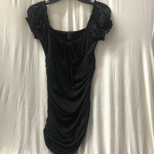 Publik black ruched dress